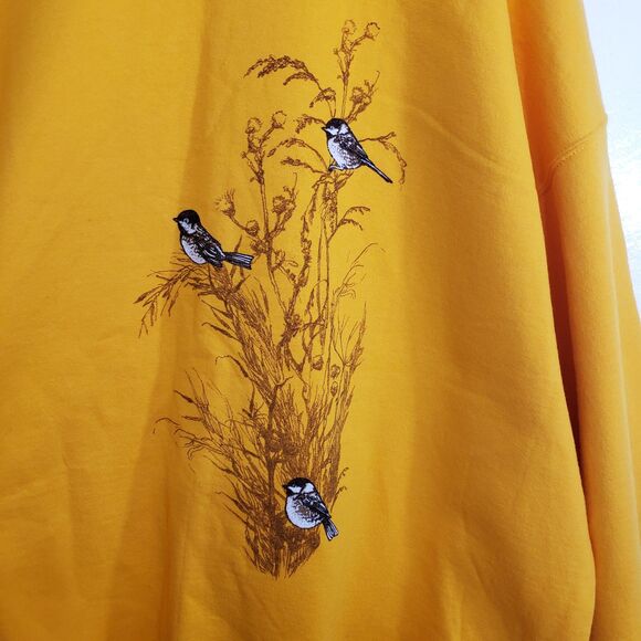 Women's 3XL Yellow Sweatshirt with Bird Design - Picture 4 of 8